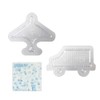 Kawada 80-30033 Perler Beads Shape Plate Set, Plane and Car