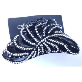 Wedding Hair Grips hair accessories Black Diamante Hair Clip Claw