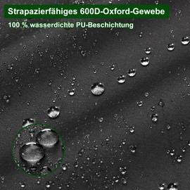 Wrapping Paper Storage, Durable 600D Oxford Fabric Organiser for Gift Wrapping Paper, Waterproof for Wrapping Paper Rolls, Storage Bag (79 x 13 x 13 cm), Black