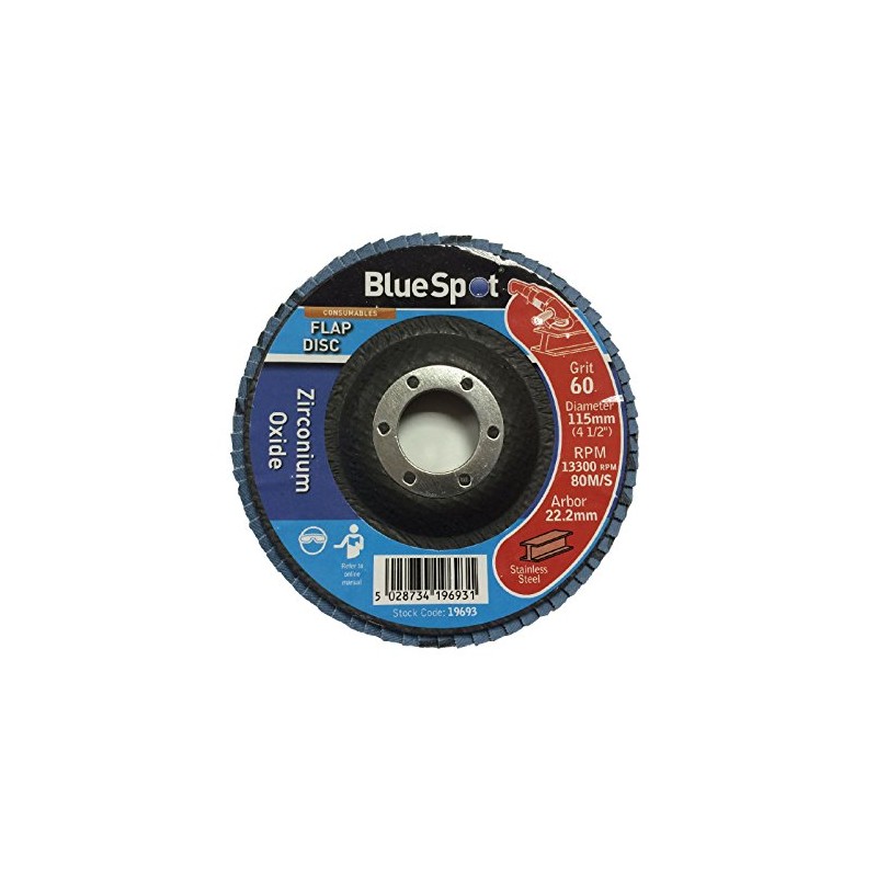 Homesmart 2 Pack 115mm Flap Disc 60 Grit for Angle