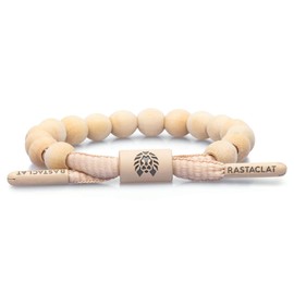 Rastaclat Beaded Bracelet for Men and Women - Manifest Tan Bracelet | Adjustable Stackable & Beaded by Hand (Small/Medium)