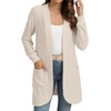 YSYOKOW Women Long Sleeve Open Front Cardigan Casual Lightweight Long