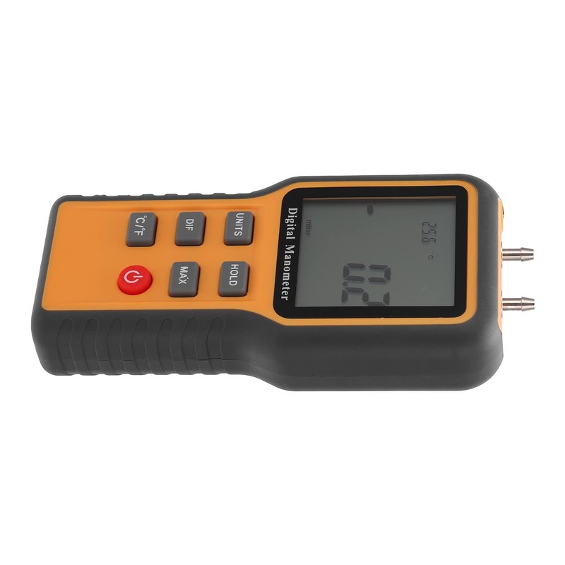 Handheld Digital Manometer for Positive and Negative Air Pressure Measurement