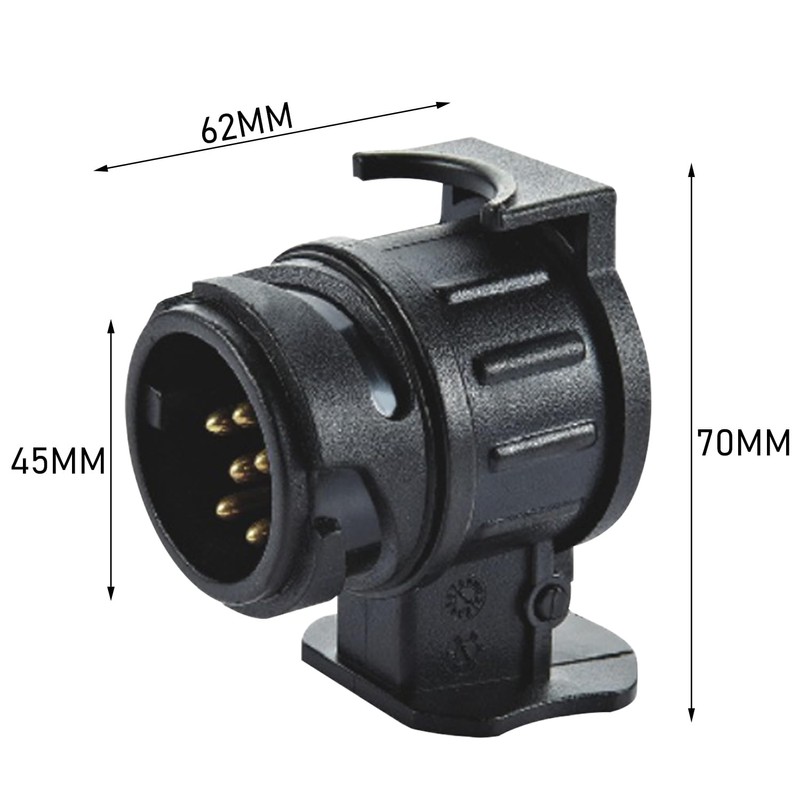 COACOM 1 x Trailer Adaptor 13 to 7 Pin Mini