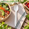 1000 Count 6" Compostable Sporks, BPI Certified,Bulk Cutlery Utensils Spork