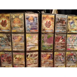 Pokemon 100+ Rainbow Rare Cards Binder Collection Includes 5 foils in Any Combination and at Least 1 of The Following Cards, EX and GX, FA, Secret Rare, Tag Team, Unified Minds