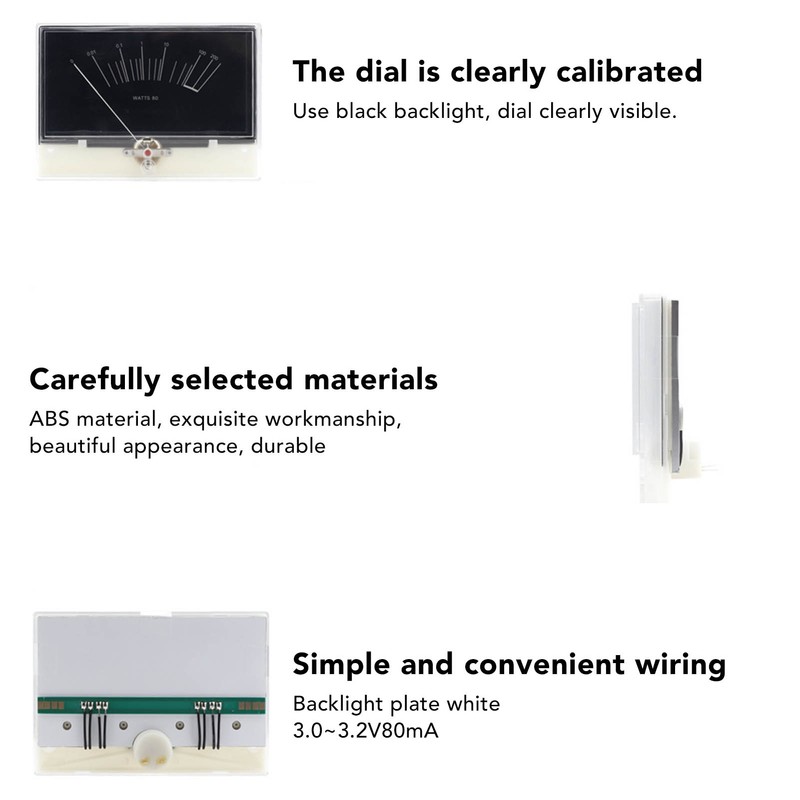 VU Level Meter High Accuracy White Light Amplifier Power Meter