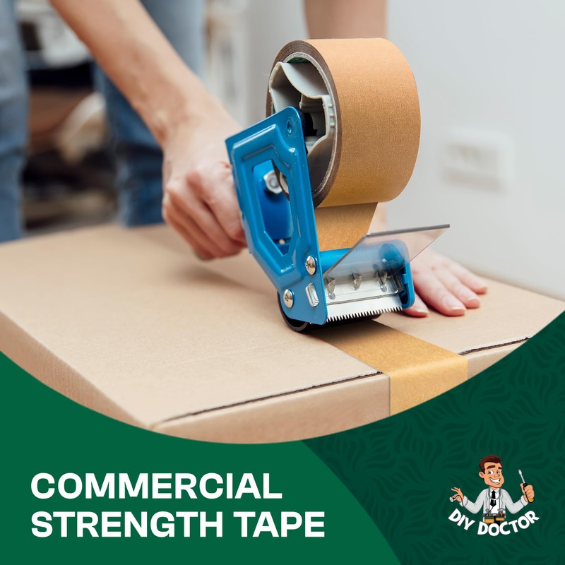 DIY Doctor 3 Rolls Brown Paper Packing Tape – Eco-Friendly