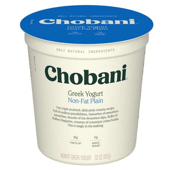 Chobani® Non-Fat Plain Greek Yogurt 32oz