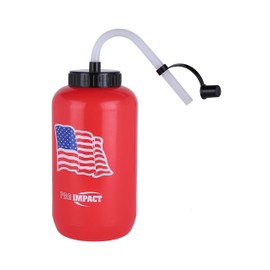 Pro Impact Botella De Agua De Boxeo, Hockey, Lacrosse, Plástico Comprimible Con Pajita Larga, Ideal Para Béisbol, Gimnasio, Yoga, Deportes, Boxeo, Ciclismo, Al Aire Libre, Fútbol (35,5 Oz.), Sin Bpa