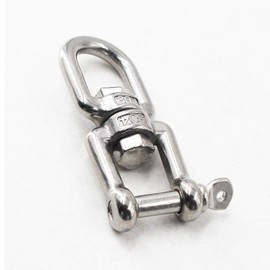 M12 Jaw and Eye Swivel Shackle 304 Stainless Steel Boat Anchor Chain Connectors (Pack of 1)