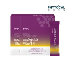 Phytocal 파이토컬 프로폴리스 배도라지스틱 (10g x 15포) x 2세트 / 총30포 PhytoCal Propolis Baekdoraji Stick (10g x 15 packs) x 2 sets / Total 30 packs