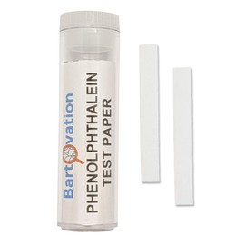 Phenolphthalein Test Paper [Vial of 100 Paper Strips] for Qualitative Leak Detection of Ammonia Vapors