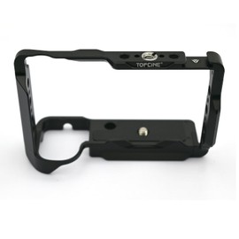 Topcine ZVE10 II Cage Compatible for Sony Alpha ZV-E10 Mark II Camera Full Cage with Cold Shoe Mount NATO Chute Arca Quick Release Bottom Plate