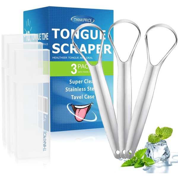 Tongue Scraper for Adults kids Metal Tongue Cleaner for Oral Hygiene Bad Breath