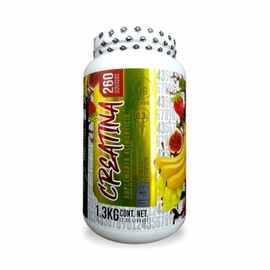 43 SUPPLEMENTS  CREATINA 1.3KG  SABOR PONCHE DE FRUTAS, KIWI Y MORA  Creatina monohidratada de alta pureza sin sabor  260 servicios por envase....    