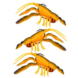 U.S.A. Bass Tackle - 4D Cluster Bomb Craw - Bass-Tech Plastic - Pre-Rigged Crawfish Soft Fishing Lures, Premium Ultra Durable baits for Freshwater, Fishing Jigs for Bass (1/2oz, HD Spring Craw)