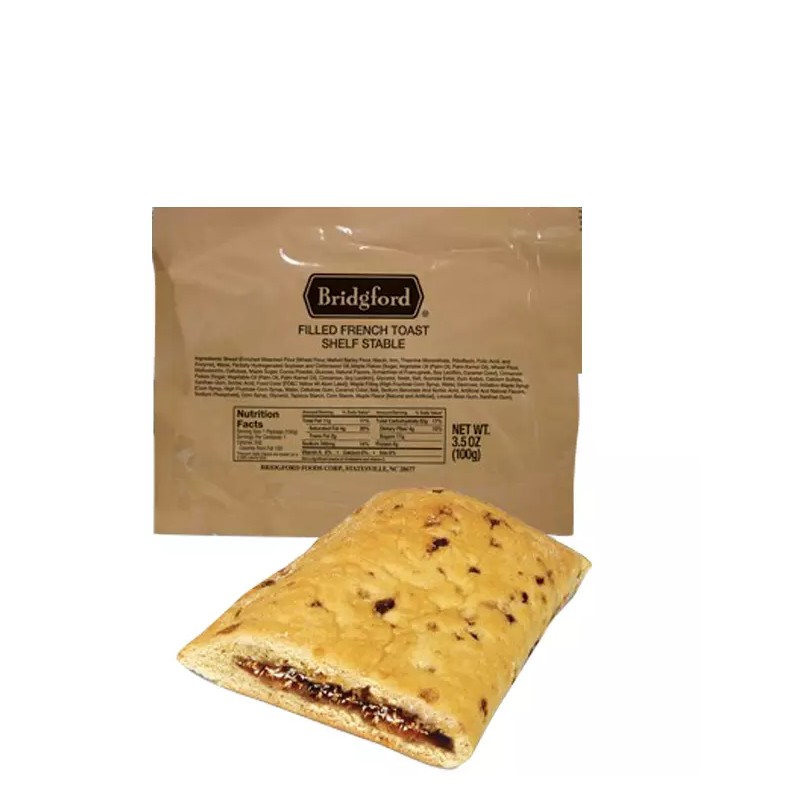 Bridgford Filled French Toast 3 Pack MRE Survival Desert Bridgford
