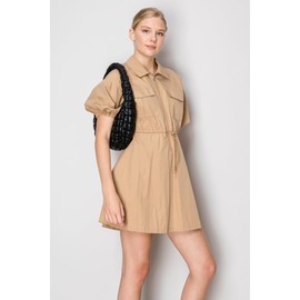 Large Light-weight Quilted Soft Lambskin PU Leather Puffer Shoulder Hobo Bag (L-Mint)