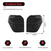 RT-TCZ Smoked Black Tail Light Lamp Cover Guard Trim Decoration