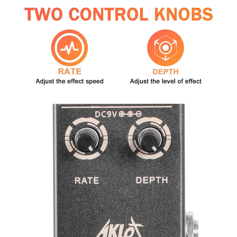 Fuzz Guitar Pedal, AKLOT Electric Effects Pedals Mini Single Type