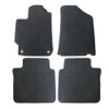 FZJDSD Black 4Pcs Front & Rear Floor Mats Carpet Velour