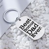 Bonus Dad Stepdad Gifts Keychain from Daughter Son Father's Day