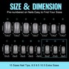 TOMICCA Nail Tips, 360 Pieces, Full Cover Soft Gel Tips,