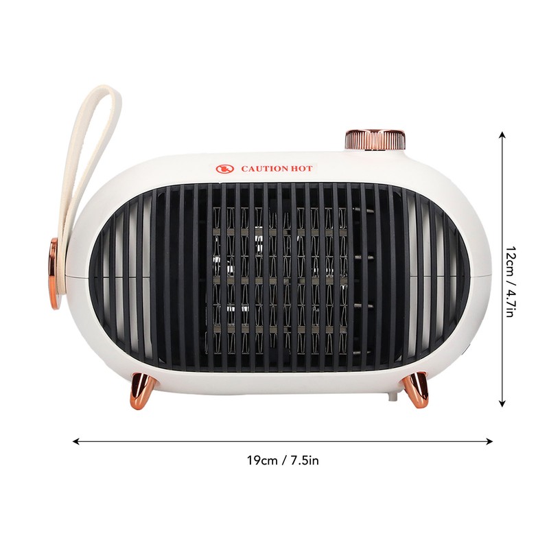 Small Space Heater 900W PTC Ceramic Fast Heating 3 Level