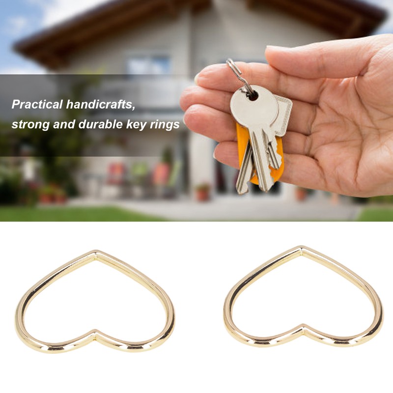 Keychain Accessories Heart Shaped Individual Color Elegant Design Simple Firm