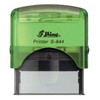 Shiny Green Notary Stamp | Self Inking, Printer S-844, 2.3x0.81