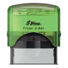 Shiny Green Notary Stamp | Self Inking, Printer S-844, 2.3x0.81 Inch Prints | Minnesota