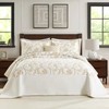SahSahCasa 100% Cotton 120"x102" Oversized Bedspread Coverlet Quilt Set Queen