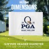 COGOLFING PGA 2025 Golf Flag Mini, 8x6 Inch, Double-Sided Silk-Screened,