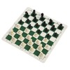 Chess Checkers Set PP Chess Pieces PU Imitation Leather Chess