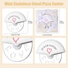 Sunch Craft 10 Pcs Mini Stainless Steel Pizza Cutter for