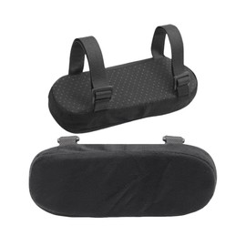 GYWHOOFT Left and Right 2-Piece Set Armrest Cushion, Armrest Cushion, Memory Foam, Memory Foam, Chair Arm Cushion, Arm Rest, Secure Jock Tape, Elbow Rest, Elbow, Shoulder Stiff Arm, Reduces Arm