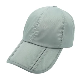 Uxcellmo Waterproof Quick-Drying Baseball Cap Foldable Sun Hat Unisex Man Woman Outdoor Sport Camping Tennis Golf Caps Hats, Dark Grey, One Size