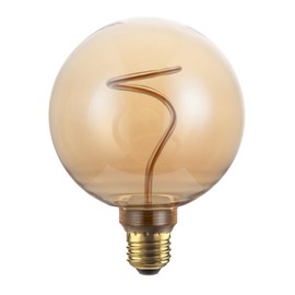 greenandco Vintage Design LED Lamp for Mood Lighting Dimmable E27 G125 4.9 W 200 lm Gold 1800 K Extra Warm White 320° 230 V Flicker-Free