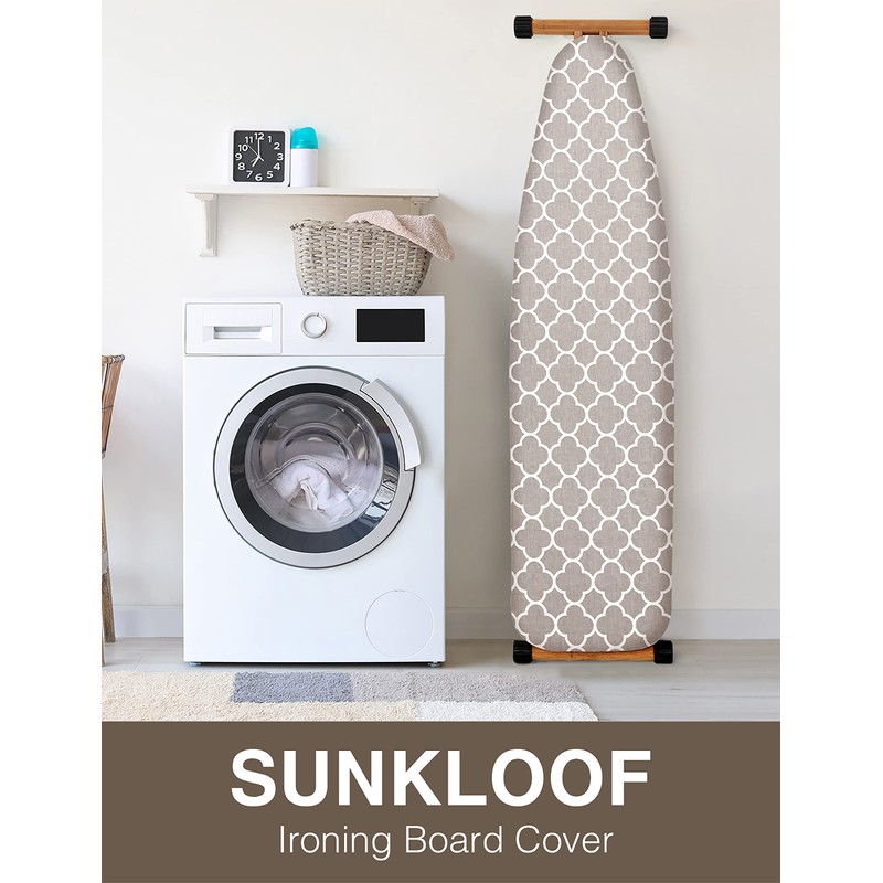 SUNKLOOF Extra Thick Ironing Board Cover and Pad, Resist Scorching