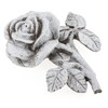 com-four® 2 x Grave Decoration Rose - Memorial Stone in