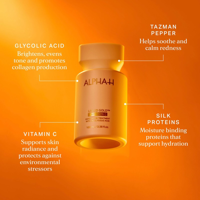 Alpha-H Liquid Gold Exfoliating Treatment with Vitamin C 100ml