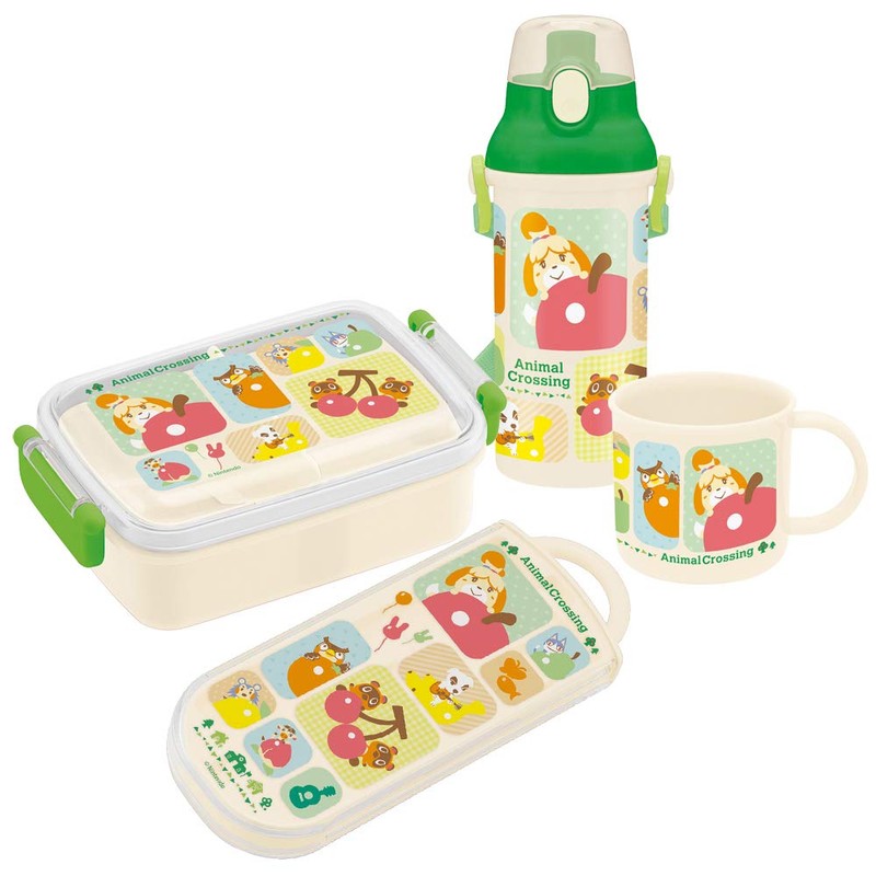 Skater RBF3ANAG-A Children's Antibacterial Lunch Box, Fluffy, 15.2 fl oz