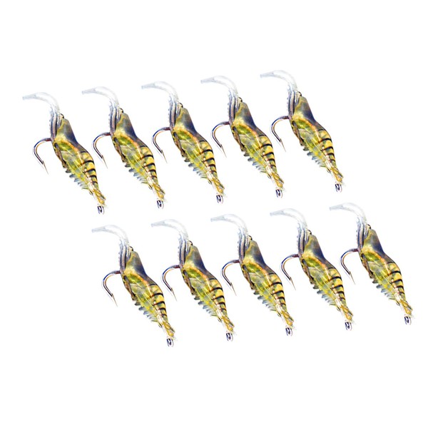 Soft Shrimp Lures, Luminous Prawn Lure Shrimp Bait Fishing Lures