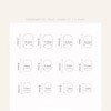 24pcs Short Round False Nails French White Edge Full Coverage