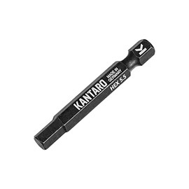 KANTARO 3023 Hexagonal Bit HEX 5.5 mm x 50 mm (Pack of 5) Made in Germany - Fence Bit for Hexagonal Socket Fence Screws
