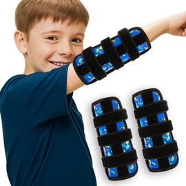 Pack of 2 Thumb Sucking Stoppers for Thumb Sucking, Stop Chewing Fingernails and Stops Chewing, with Fastening, Adjustable Thumb Protection, Anti Fingernails Chewing (Blue Dinosaur)