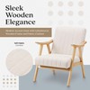 JOMEED Modern Accent Chair with Upholstered Wooden Frame and Fabric