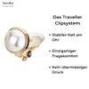 Traveller 113364 Women's Clip Earrings 10 mm Pearl 22 Carat