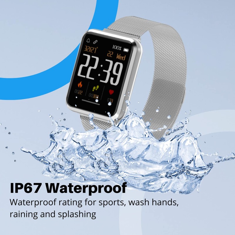 Bean Information Technology Emerge S3 Silver Smartwatch for iOS and